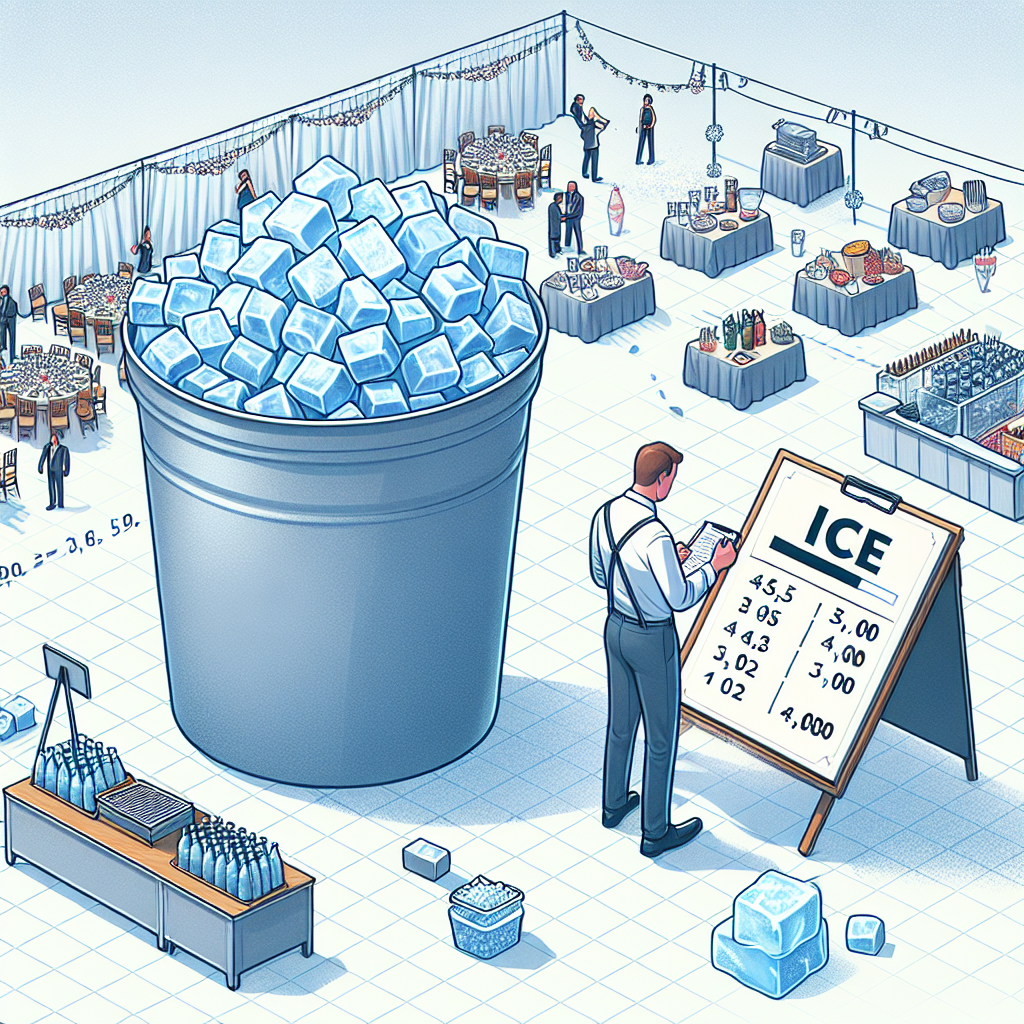 Jak obliczyć, ile lodu potrzeba na wesele lub duży event?