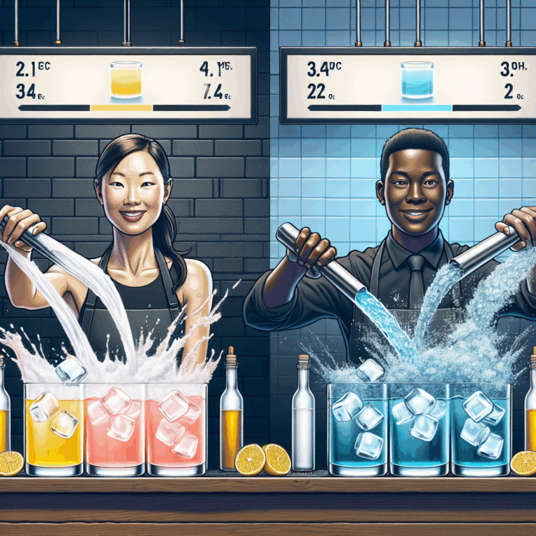 Jak wpływa temperatura lodu na mieszanie drink&oacute;w?