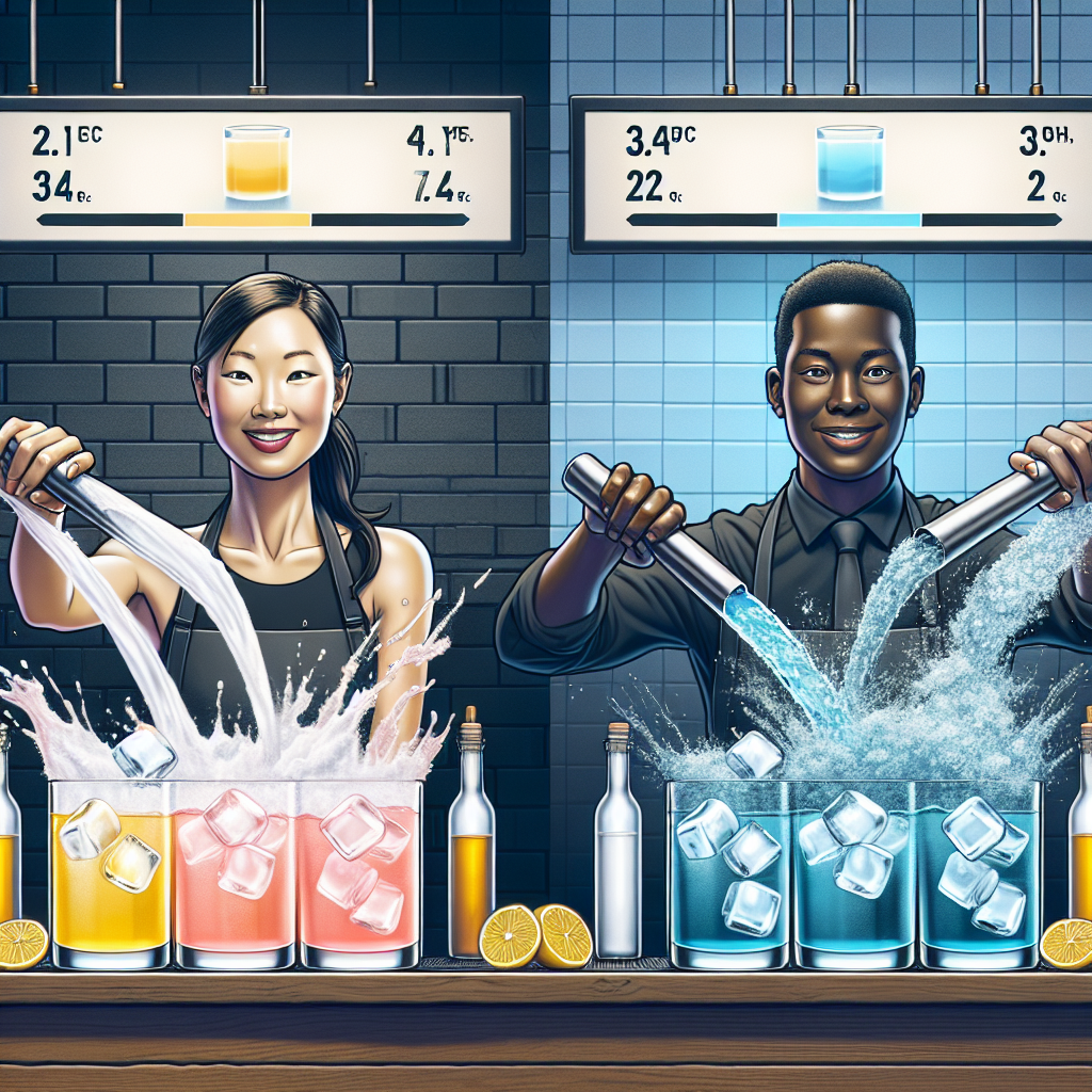 Jak wpływa temperatura lodu na mieszanie drinków?