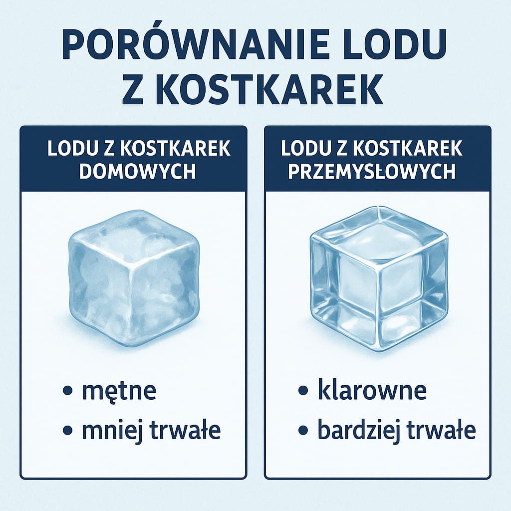 Porównanie Lodu z Kostkarek Domowych i Przemysłowych - Testy i Wnioski