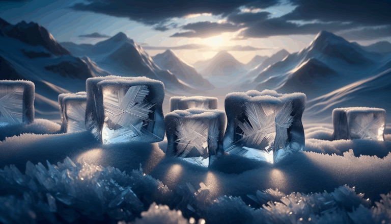 Temperatura kostek lodu