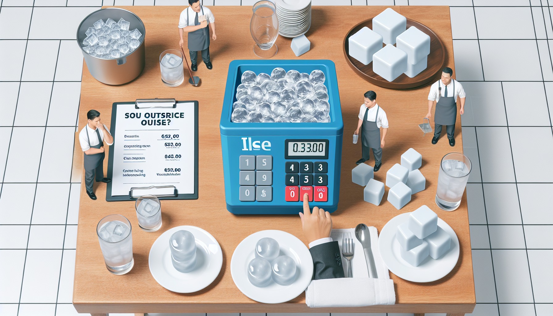 Outsourcing lodu czy własna kostkarka? Kalkulator TCO dla lokali HoReCa